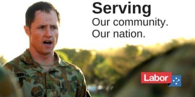 ALP candidate Pat O'Neill originally dismissed ADF orders to remove billboards.