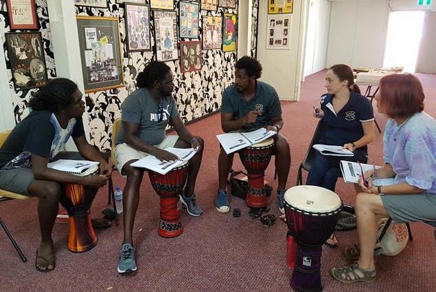 Drumbeat facilitators are teachers who are trained in the program.