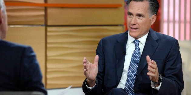 Mitt Romney doesn't want to be associated with Donald Trump's racist campaign.