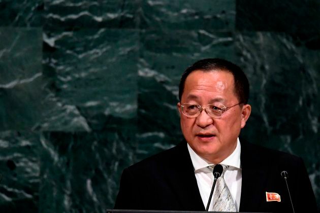 North Korea's Foreign Minister Ri Yong Ho said Pyongyang wants to "balance of power with the U.S."