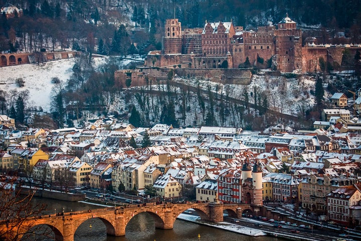 Heidelberg covered in snow. Magical.