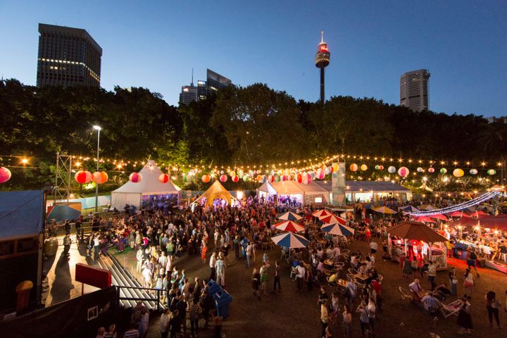 Sydney Festival Village in 2014.