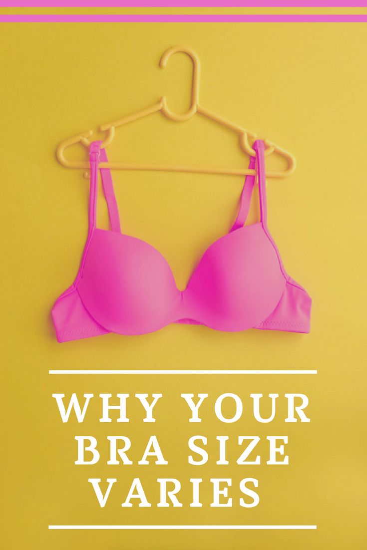 different bra size