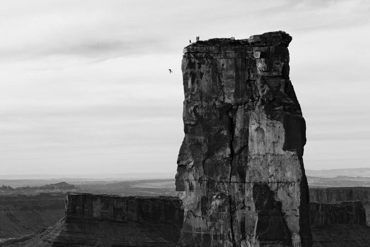 The basejumping shot Krystle finally captured - as seen in her short film, "The Mysteries"