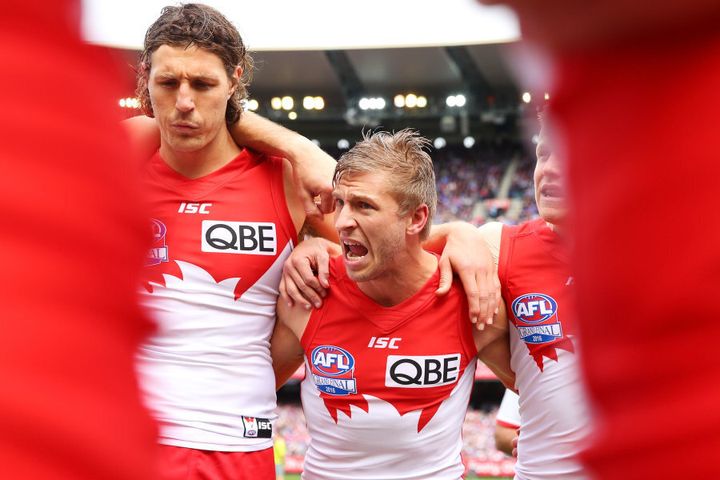 Who knows? Kurt Tippett (left) might even touch the ball a few times in 2017.