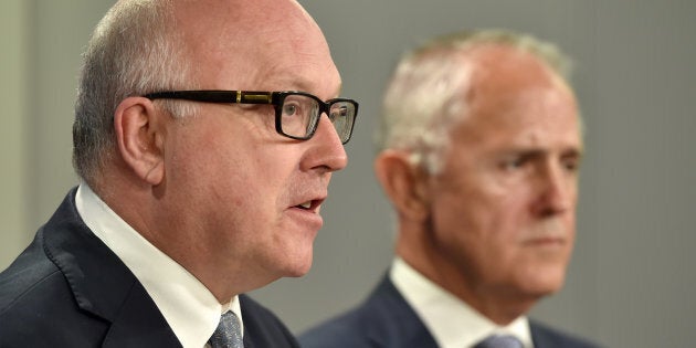 Australia's Attorney General George Brandis and Prime Minister Malcolm Turnbull