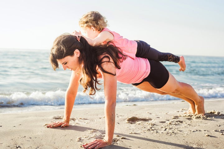 A work out doesn't have to be an hour long. Just 10 minutes of exercise (with the bub) can help put you in a positive frame of mind.