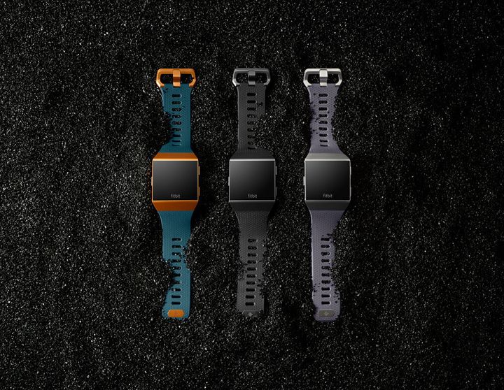 The Fitbit Ionic comes in three colours.