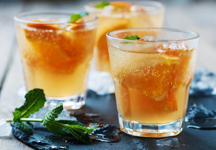 Immune boosting orange juice and ginger make this cocktail practically healthy, right?