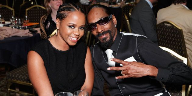 CENTURY CITY, CA - AUGUST 12: (EXCLUSIVE ACCESS) Shante Broadus and Snoop Dogg attend the 10th Annual Harold Pump Foundation Gala on August 12, 2010 in Century City, California. (Photo by Tiffany Rose/WireImage)