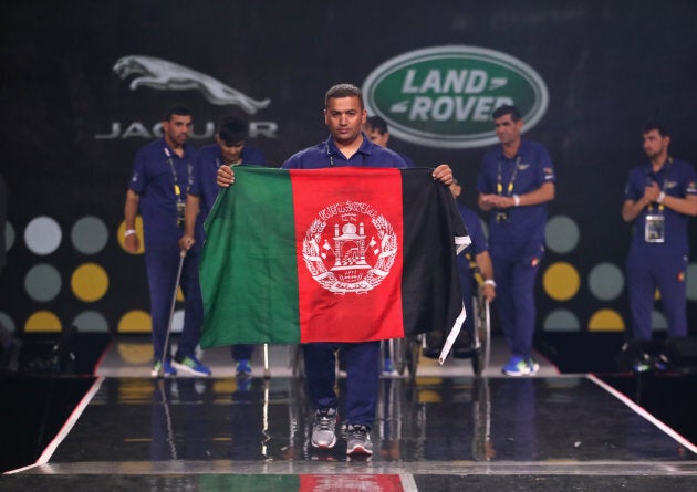 Competitors during the closing ceremony of the Invictus Games 2017.