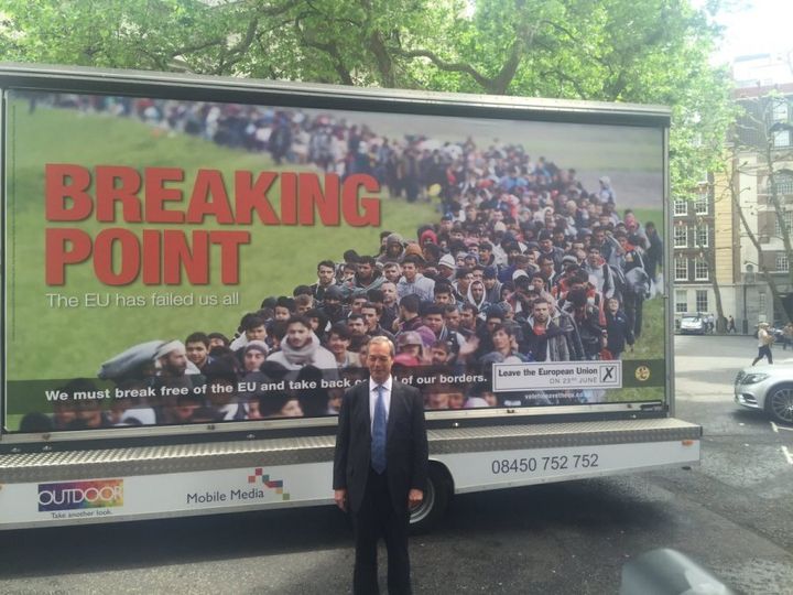 UKIP leader Nigel Farage faced criticism for using refugees fleeing war in Ukip Brexit poster