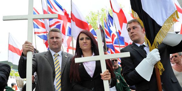 Paul Golding and Jayda Fransen from the far-right group Britain First, a pseudo-political activist party that calls itself a