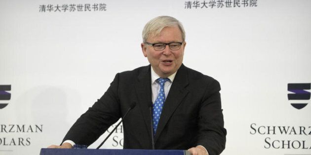 Former Australian Prime Minister Kevin Rudd says Turnbull has now