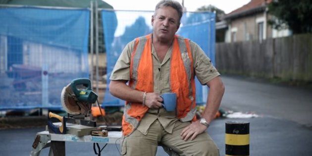 The tradie from the Liberals' new ad.