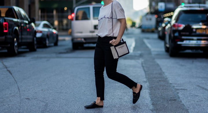 Real Gucci loafers, or a mimic? Hard to tell.