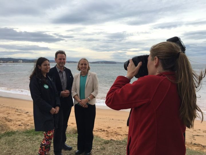 With the local candidates at Collaroy