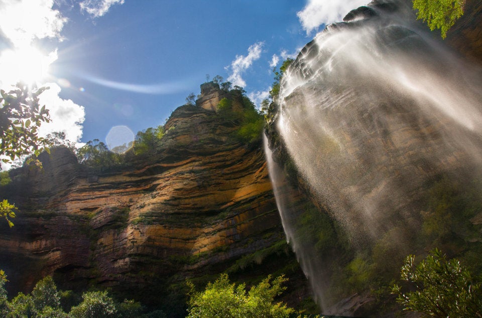 A waterfall in the Blue Mountains.