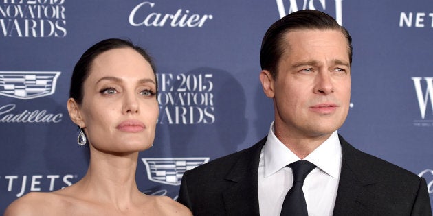 NEW YORK, NY - NOVEMBER 04: 2015 Entertainment Innovator Angelina Jolie Pitt (L) and Brad Pitt attend the WSJ. Magazine 2015 Innovator Awards at the Museum of Modern Art on November 4, 2015 in New York City. (Photo by Dimitrios Kambouris/Getty Images for WSJ. Magazine 2015 Innovator Awards)