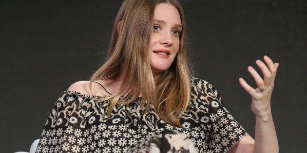 PASADENA, CA - JANUARY 18: Actress Romola Garai speaks onstage during Masterpiece's 'Churchill's Secret' panel as part of the PBS portion of the 2016 Television Critics Association Winter Press Tour at Langham Hotel on January 18, 2016 in Pasadena, California. (Photo by Frederick M. Brown/Getty Images)