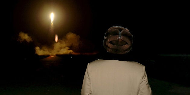 FILE PHOTO: North Korean leader Kim Jong Un watches the ballistic rocket launch drill of the Strategic Force of the Korean People's Army (KPA) at an unknown location, in this undated file photo released by North Korea's Korean Central News Agency (KCNA) in Pyongyang on March 11, 2016. KCNA/ via REUTERS/File PhotoATTENTION EDITORS - THIS PICTURE WAS PROVIDED BY A THIRD PARTY. REUTERS IS UNABLE TO INDEPENDENTLY VERIFY THE AUTHENTICITY, CONTENT, LOCATION OR DATE OF THIS IMAGE. FOR EDITORIAL USE ONLY. NOT FOR SALE FOR MARKETING OR ADVERTISING CAMPAIGNS. NO THIRD PARTY SALES. NOT FOR USE BY REUTERS THIRD PARTY DISTRIBUTORS. SOUTH KOREA OUT. NO COMMERCIAL OR EDITORIAL SALES IN SOUTH KOREA. THIS PICTURE IS DISTRIBUTED EXACTLY AS RECEIVED BY REUTERS, AS A SERVICE TO CLIENTS.