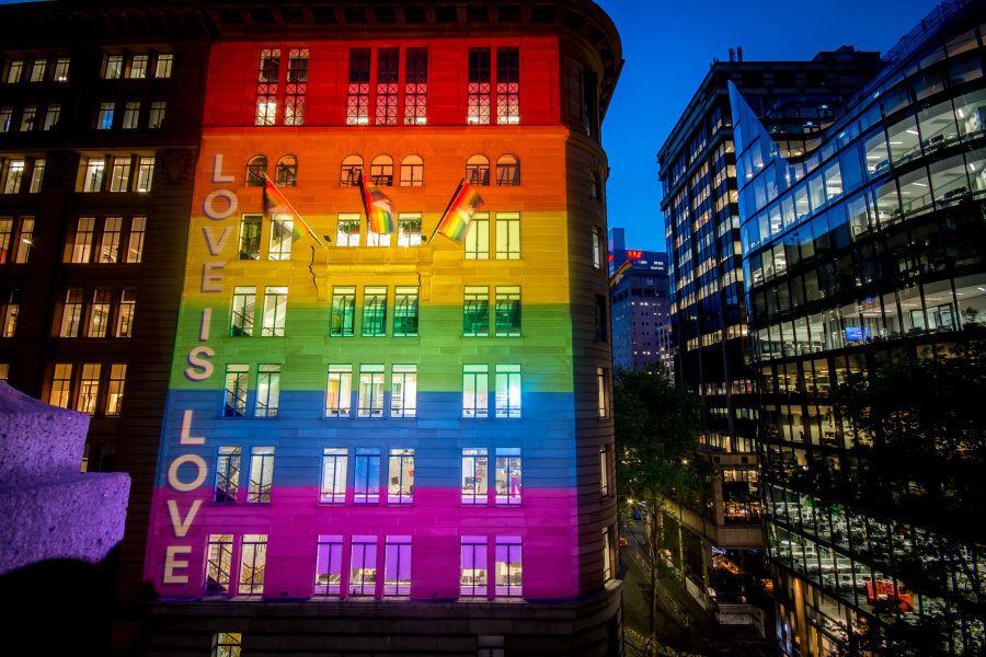 Atlassian HQ will be lit up in support of marriage equality over the next week.