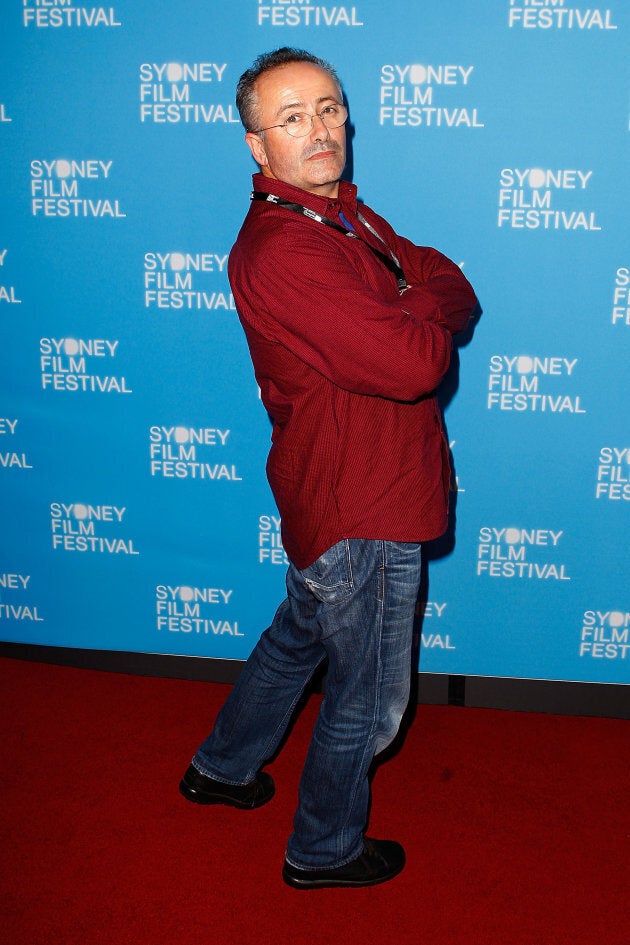 Andrew Denton said modelling might be his next career move -- at least he has the pose on point.