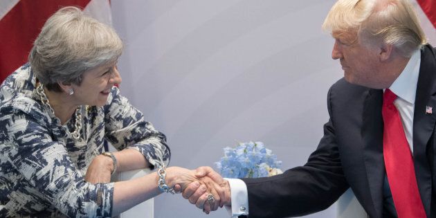Prime Minister Theresa May holds talks with US President Donald Trump on the margins of the G20 summit in Hamburg.