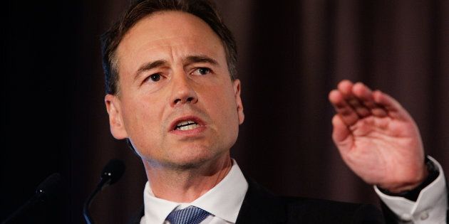 Health Minister Greg Hunt. (Photo by Lisa Maree Williams/Getty Images)