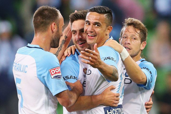 He was a happy fella this week as Melbourne City beat Newcastle Jets 2-1 in the Thursday night game.