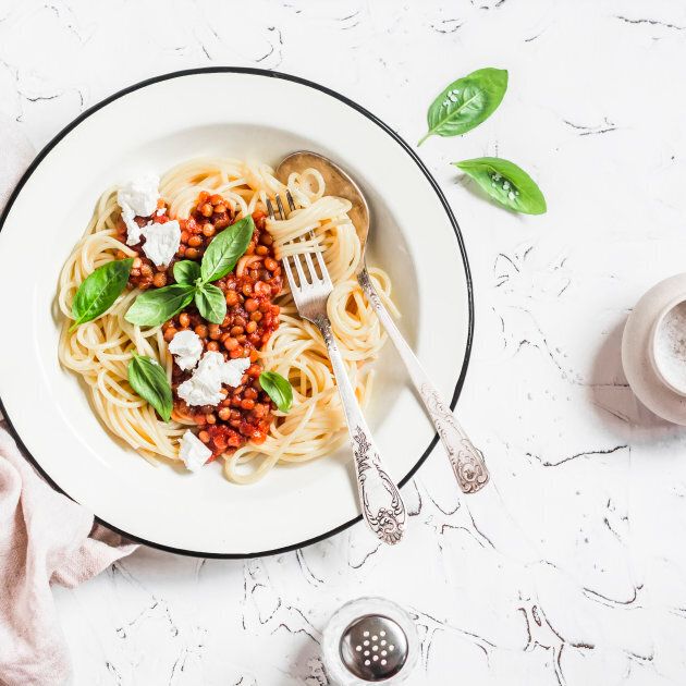 Try swapping mince for lentils next time you make bolognese.