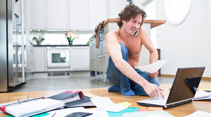 When you do your budget it might be easier to do it at a table. Shirt optional.