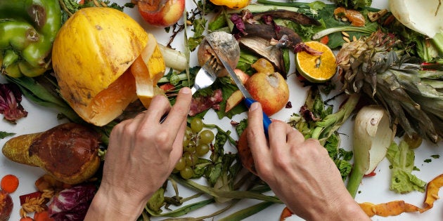 The average bin is made up of 40 percent food.