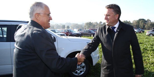 Prime Minister Malcolm Turnbull joins Briggs' campaign.