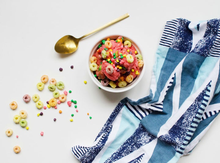 This rainbow dessert is all kinds of delicious.