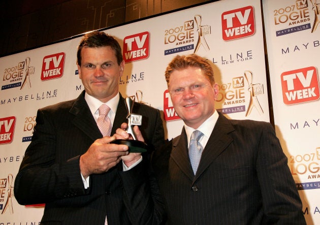 Vautin ten years ago in 2007, with then co-host Paul Harragon.