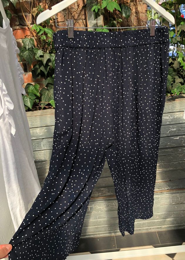 More culottes, this time in a polka dot pattern which is another huge trend.