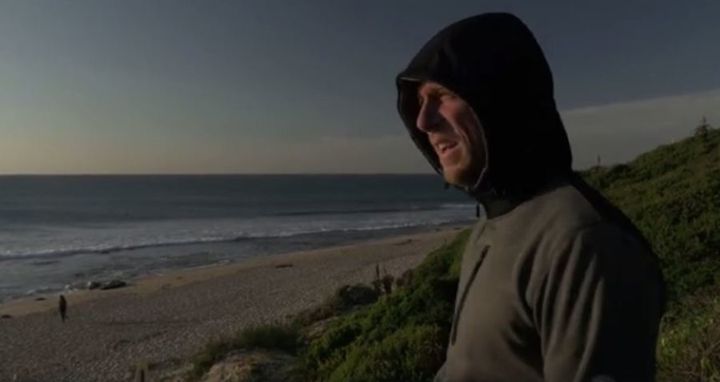 Mick Fanning psyches himself for J-Bay.