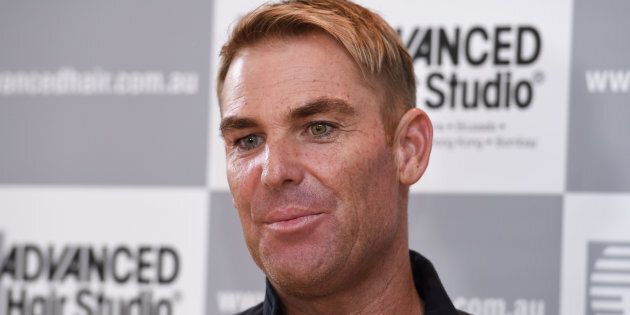 Warnie is an ambassador for the hair replacement specialists, because if there’s anything a company needs it’s a top spinner.