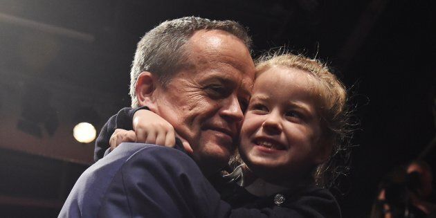 Bill Shorten and his daughter Clementine.
