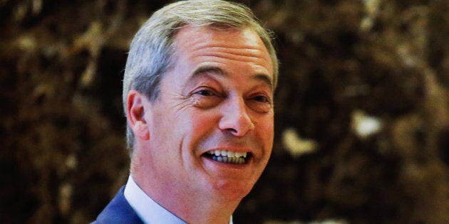 Nigel Farage looked pretty happy to be meeting Donald Trump.