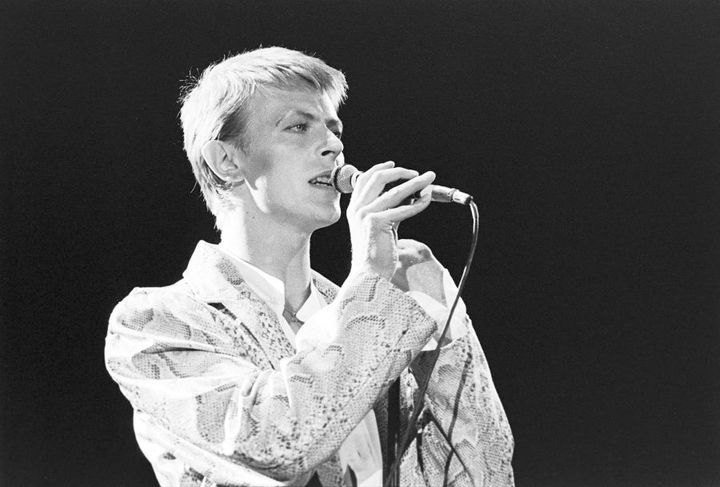 David Bowie, 'the thin white duke', in his prime in 1978 at Sydney Showground.