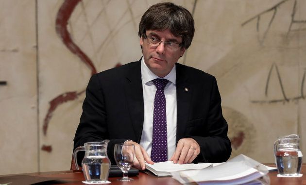 Catalan President Carles Puigdemont refuses to renounce independence, citing an overwhelming vote in favor of secession at a referendum on Oct.1.