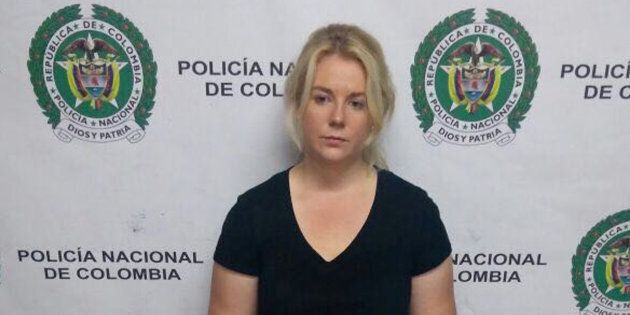 Cassandra Sainsbury has appeared in court in Colombia.