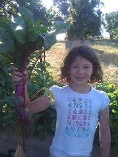 If you're lucky enough to have a veggie garden, getting kids to help out is a great way for them to have an early interest in food and cooking.