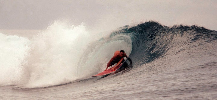 There's good surf in North Maluku, Morotai.