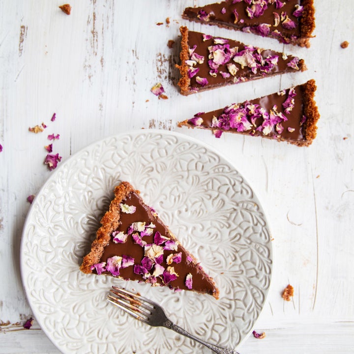 Garnish with edible flowers for an extra romantic touch.