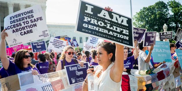 Roe v. Wade could be overturned if Trump appoints a 'pro-life' Supreme Court Judge.