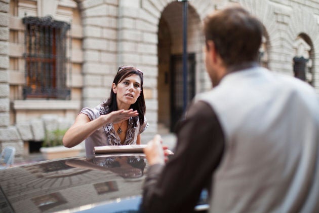 Avoid fighting in the car (though, technically, we guess over the top of the car is fine).