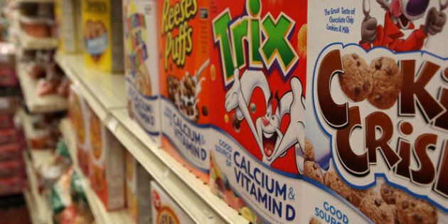 BERKELEY, CA - SEPTEMBER 23: Boxes of cereal made by General Mills sit on the shelf at a grocery store September 23, 2009 in Berkeley, California. General Mills Inc. reported a 51 percent jump in first quarter profits with earnings of $420.6 million, or $1.25 per share compared to $278.5 million, or 79 cents per share one year ago. (Photo by Justin Sullivan/Getty Images)
